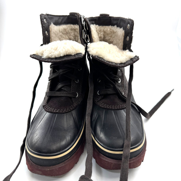 Sorel Men's Caribou Storm WP 'Blackened Brown' NM3964-205 size 8.5 - Picture 6 of 10